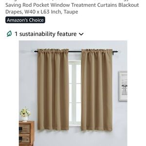AIYUFENG Taupe Blackout Curtains